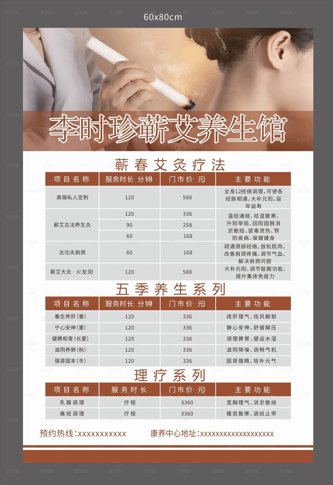 艾灸美容理疗养生图片