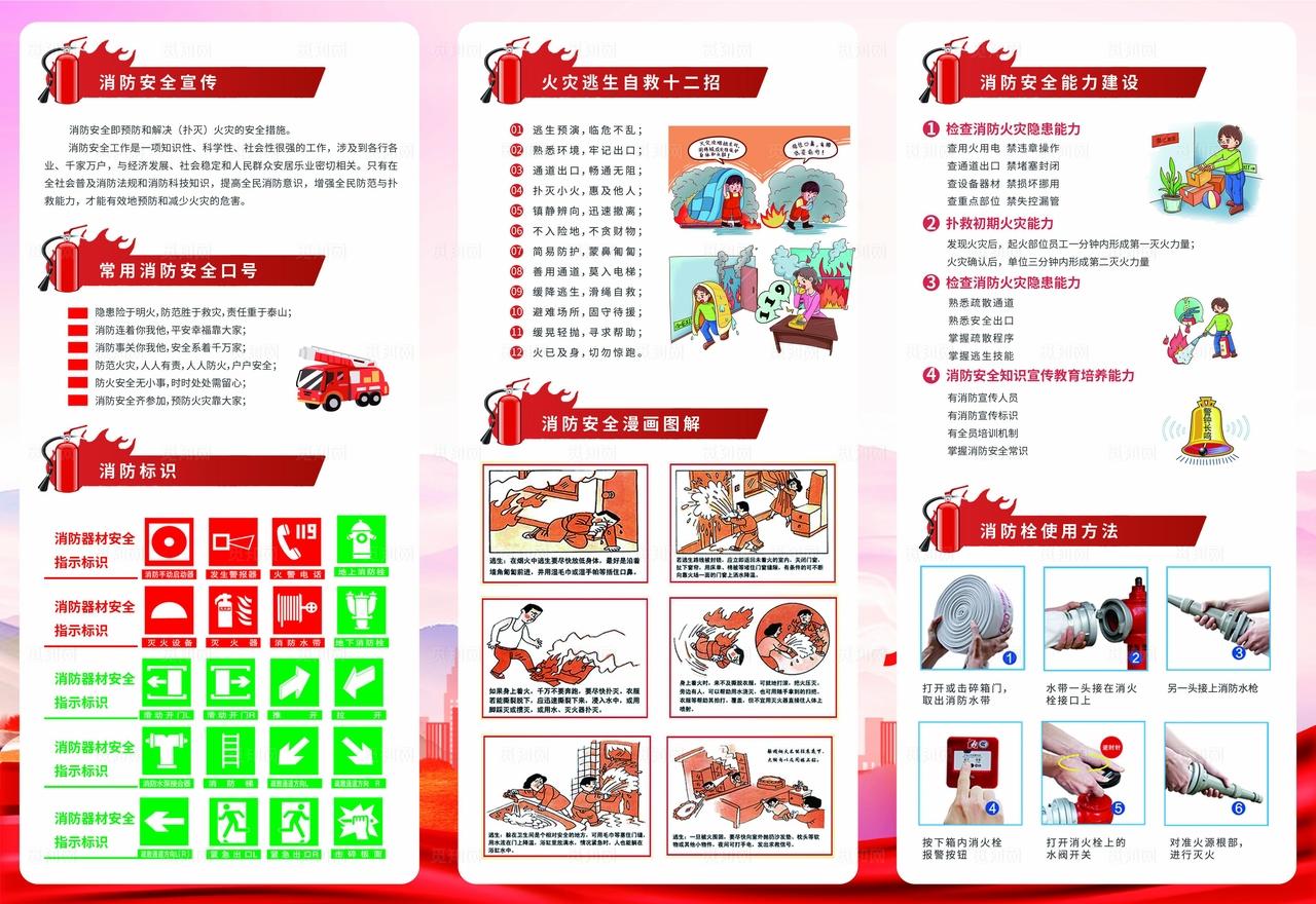 消防安全折页图片