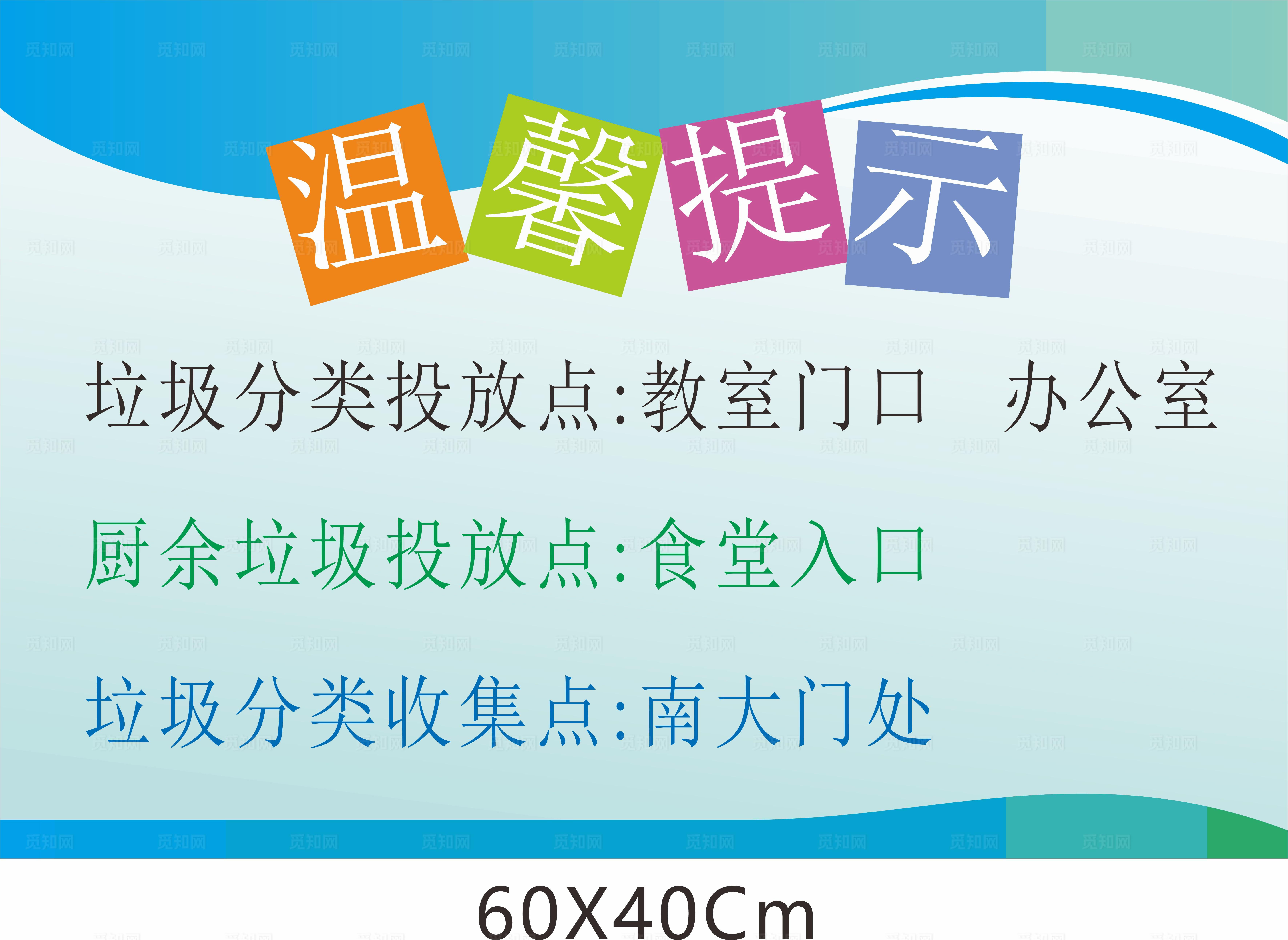 垃圾分类温馨提示图片