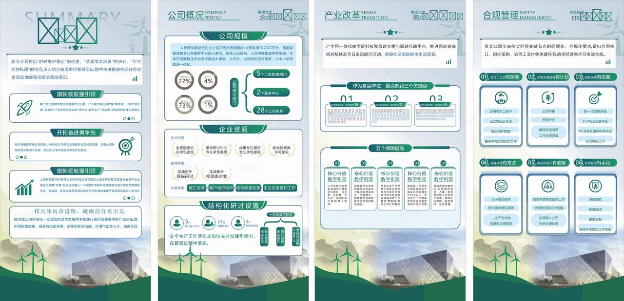 电力海报展板图片