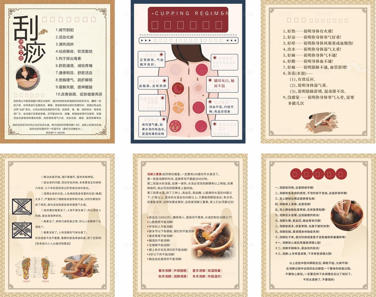 养生足浴室内宣传牌图片