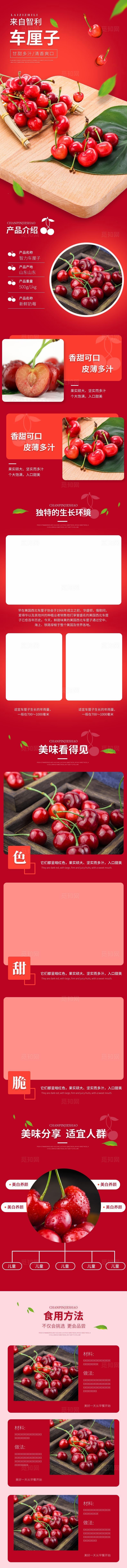 车厘子水果详情页图片