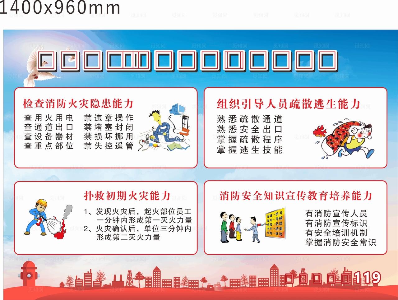 消防安全四个能力图片