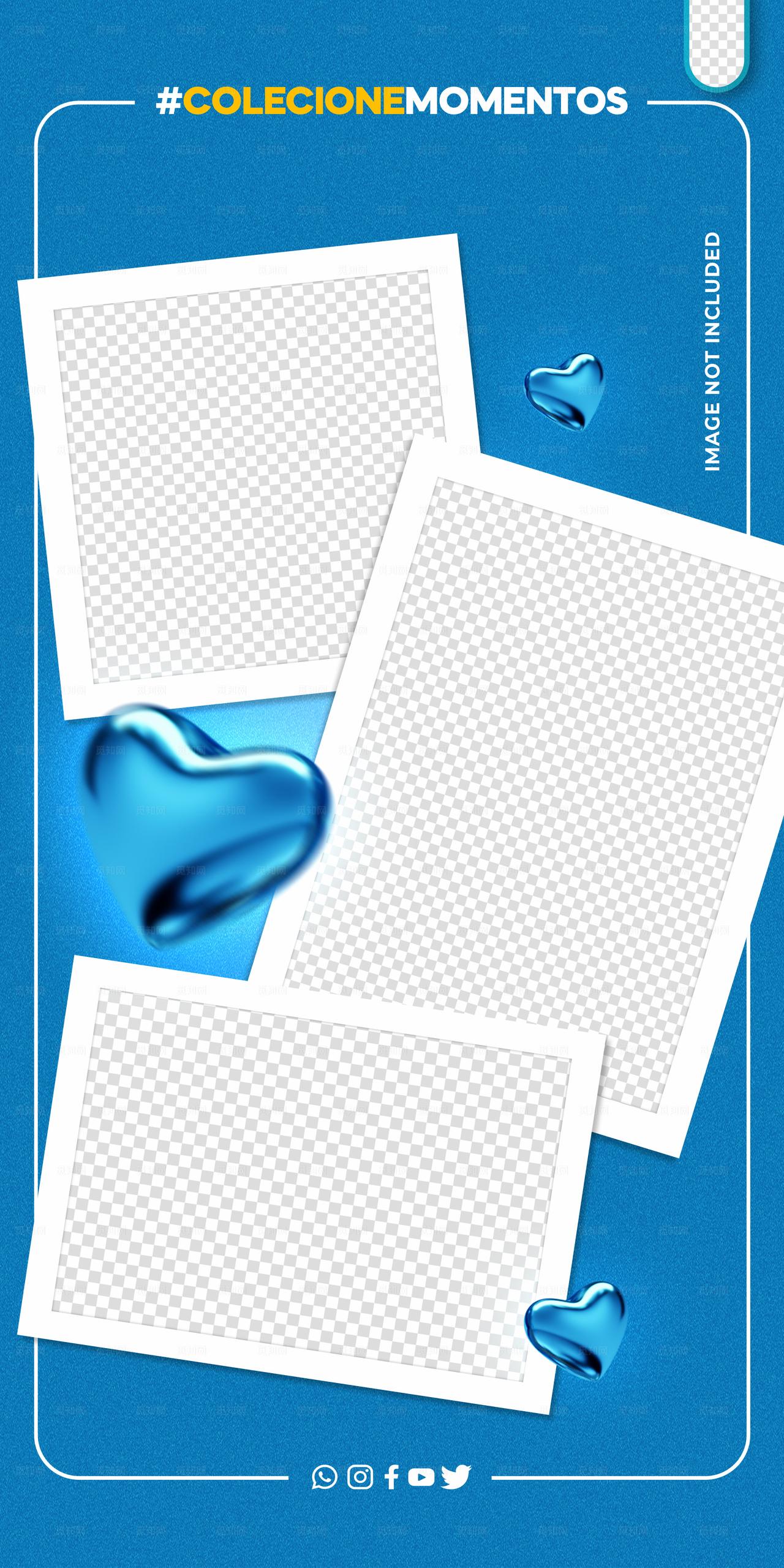 照片墙展板模板图片