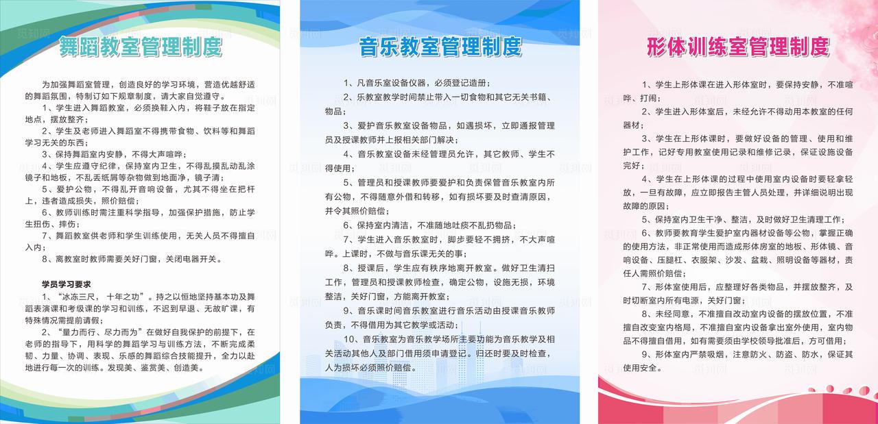 学校制度牌背景图片