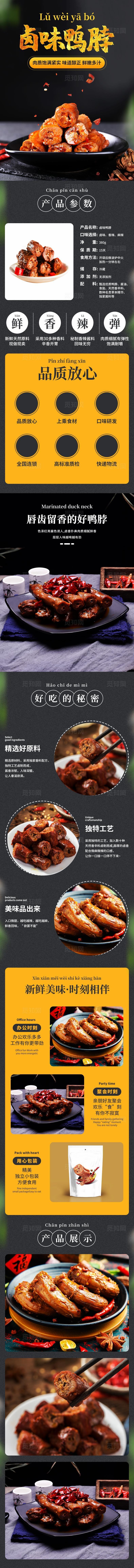 鸭脖详情页图片