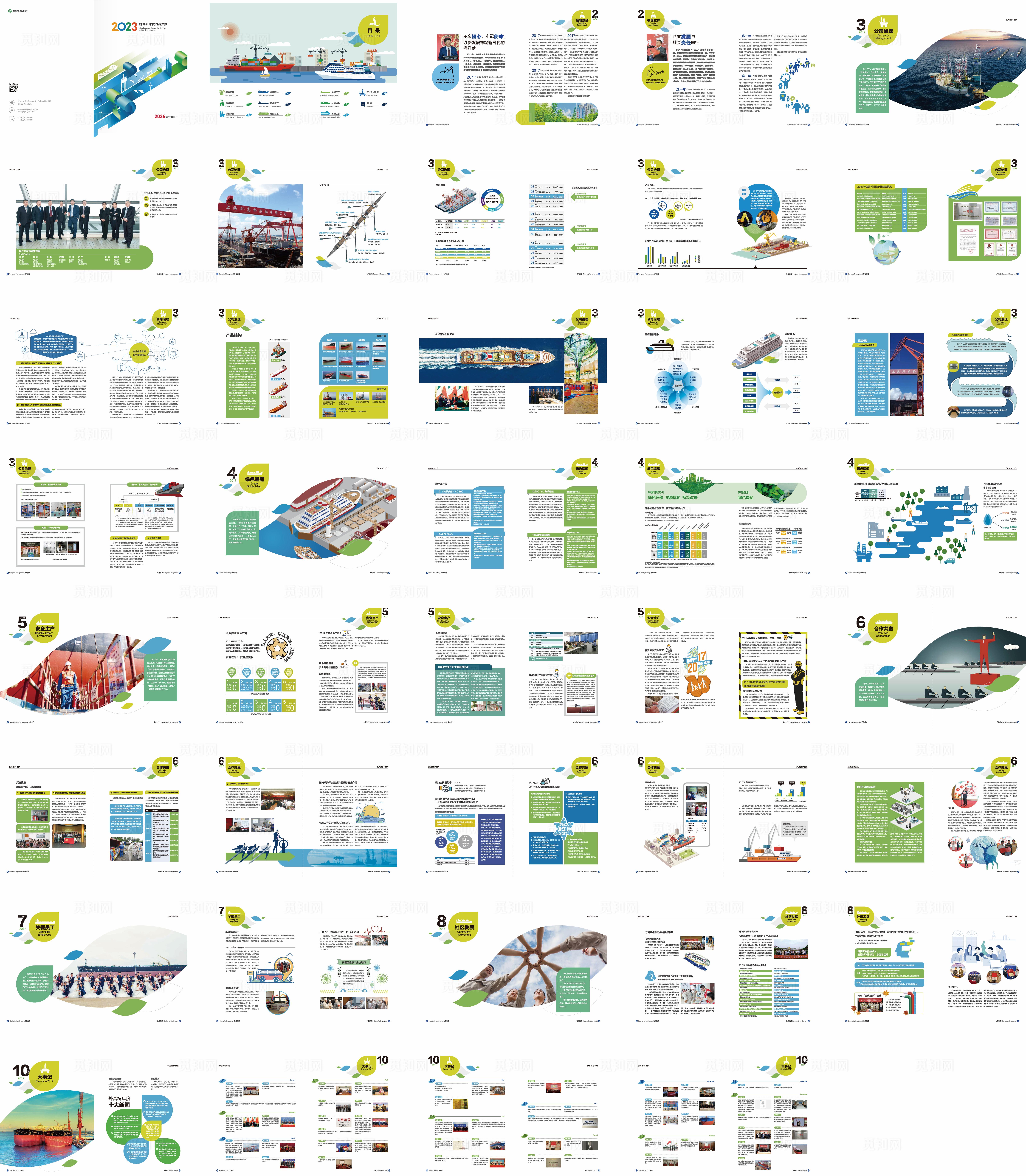 物流画册 海运 能源 科技电力图片