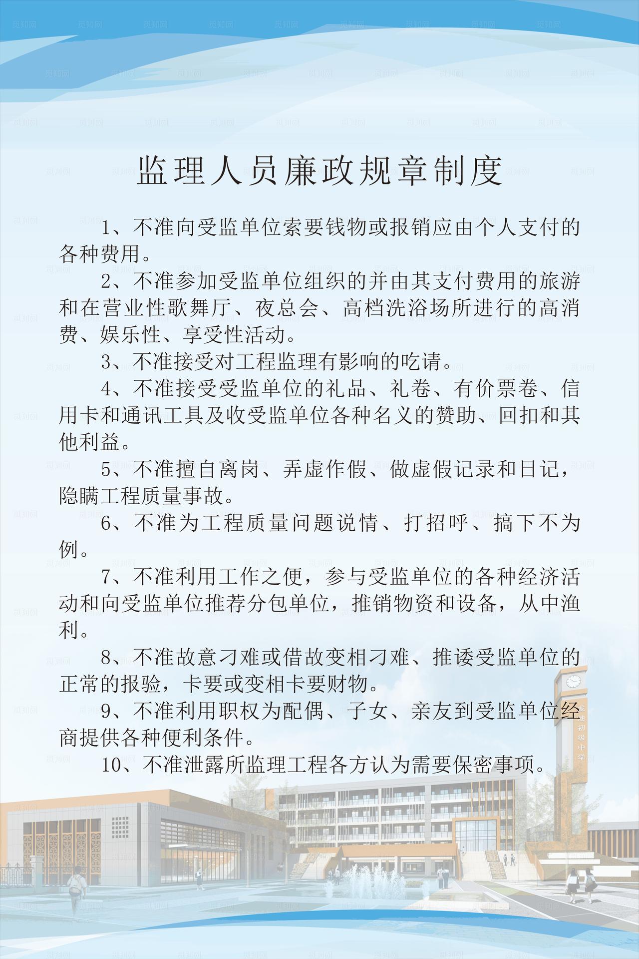 监理人员制度图片