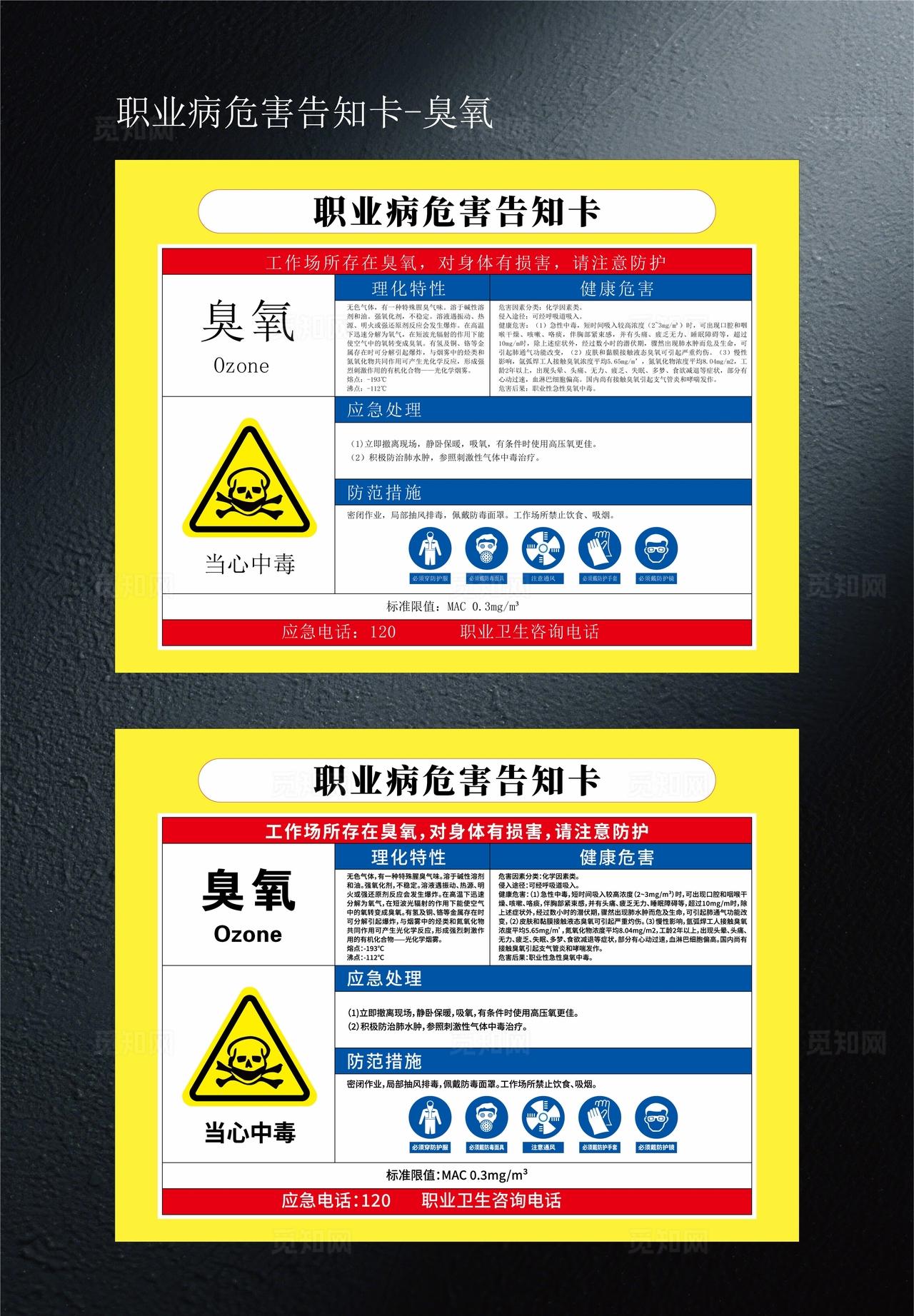职业病危害告知卡图片