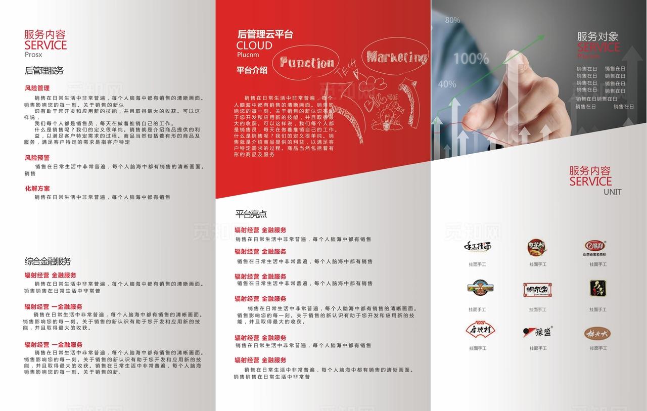 企业宣传三折页设计展示图片