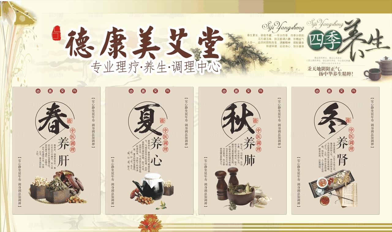 四季养生图片