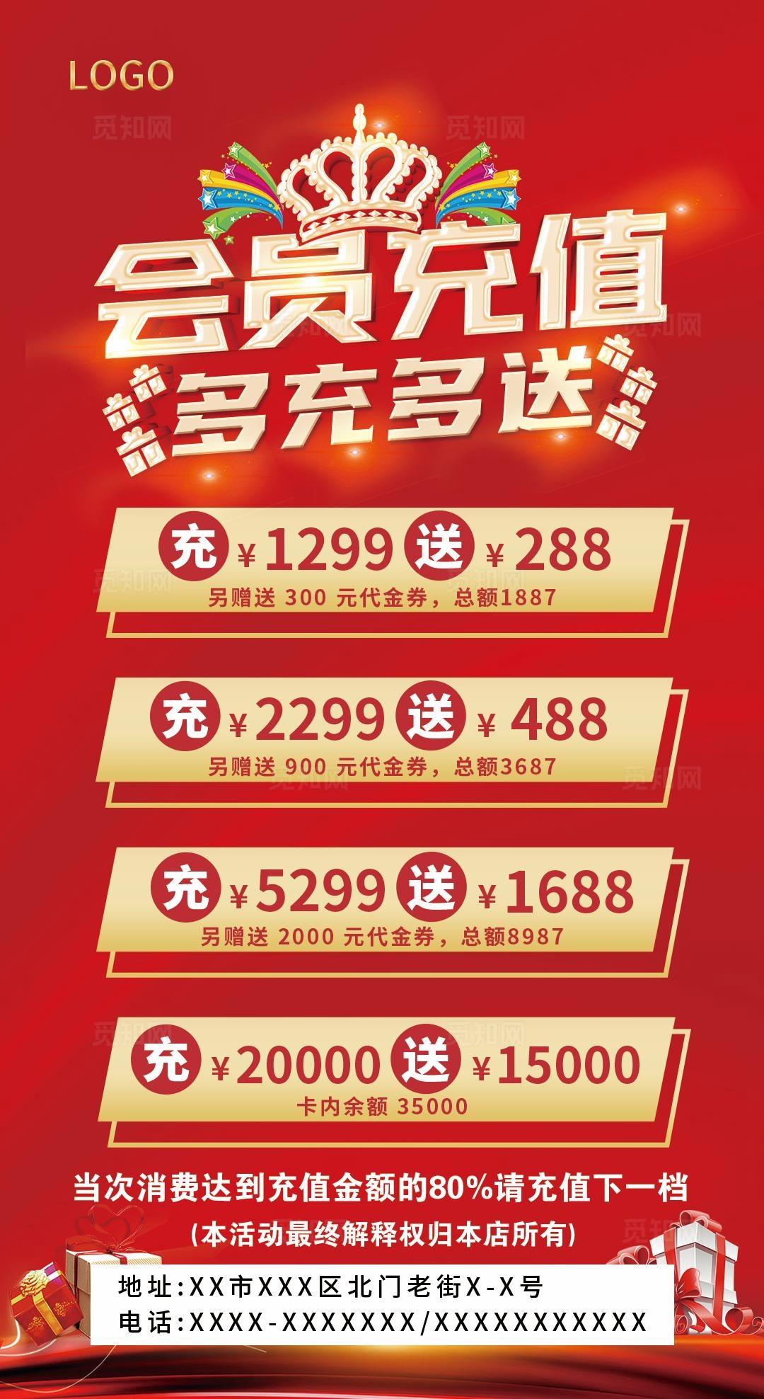 高端会员充值消费宣传海报图片