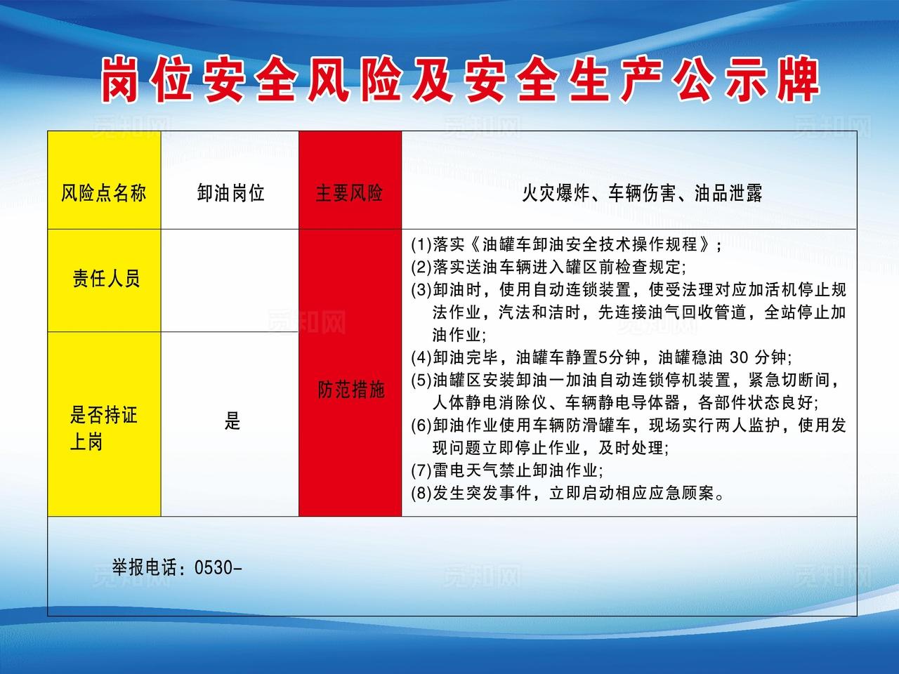加油站安全生产公示牌图片