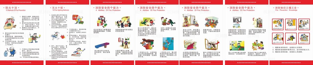 消防安全漫画图片