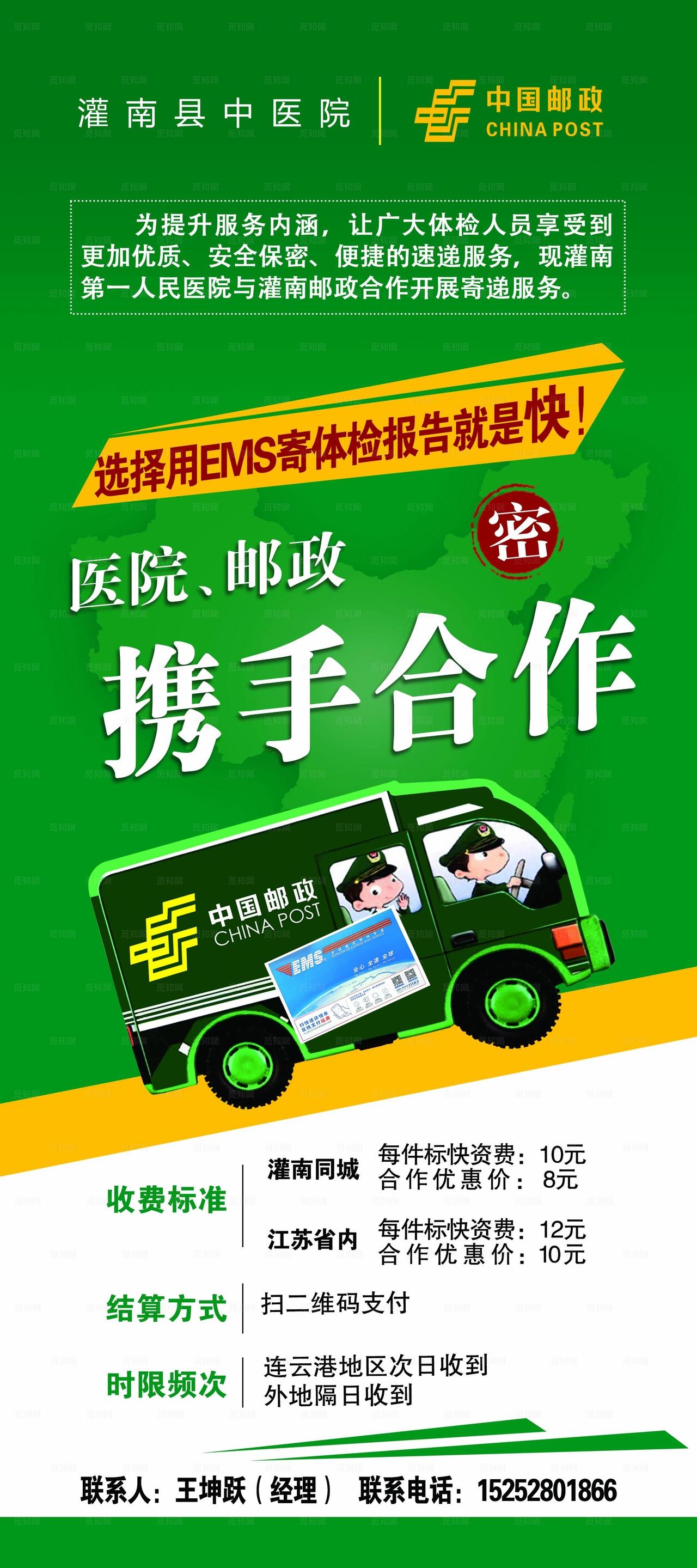 绿色出行合作宣传海报图片