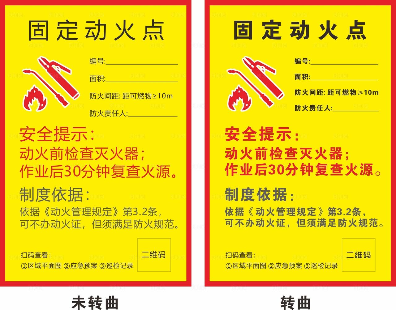 固定动火点展板图片