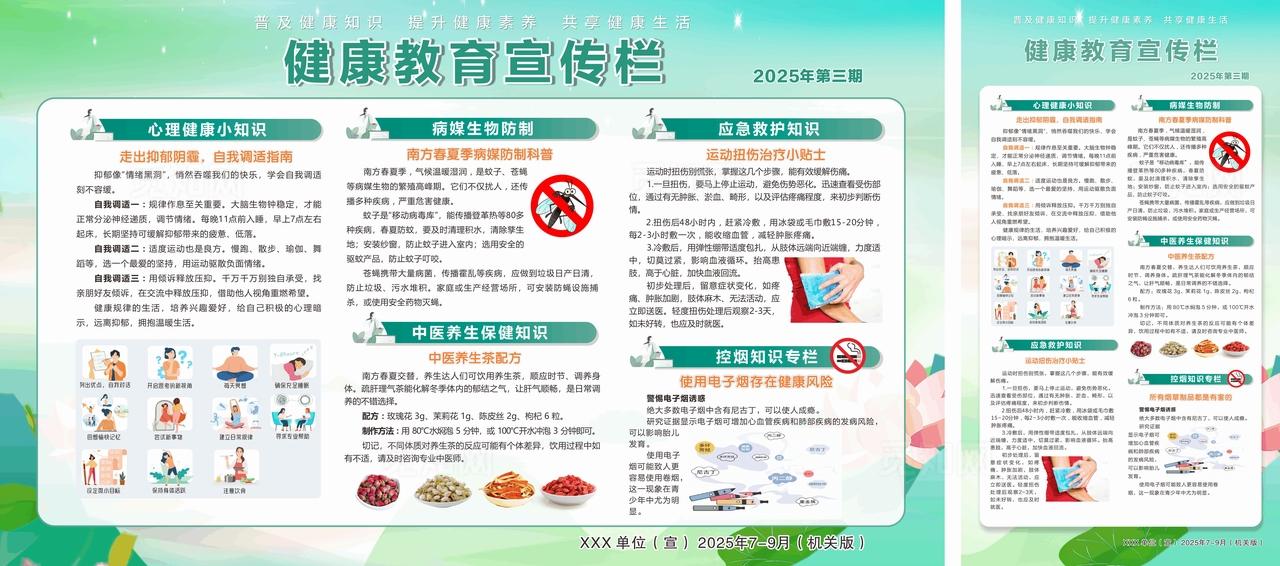 健康教育宣传栏图片