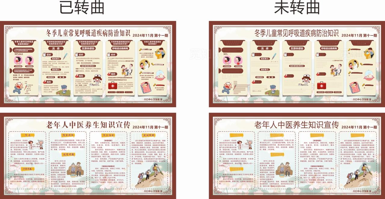 老年人健康生活知识展板图片