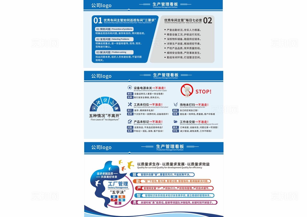 生产管理看板 车间工厂看板 图片