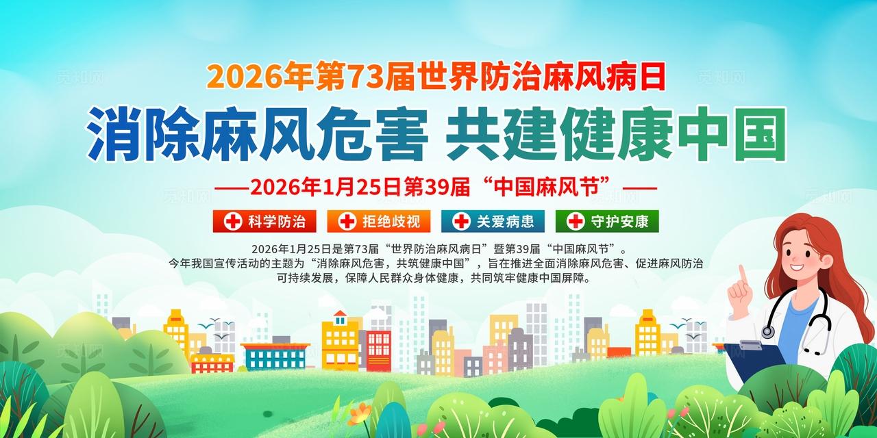 2026年世界麻风病日展板