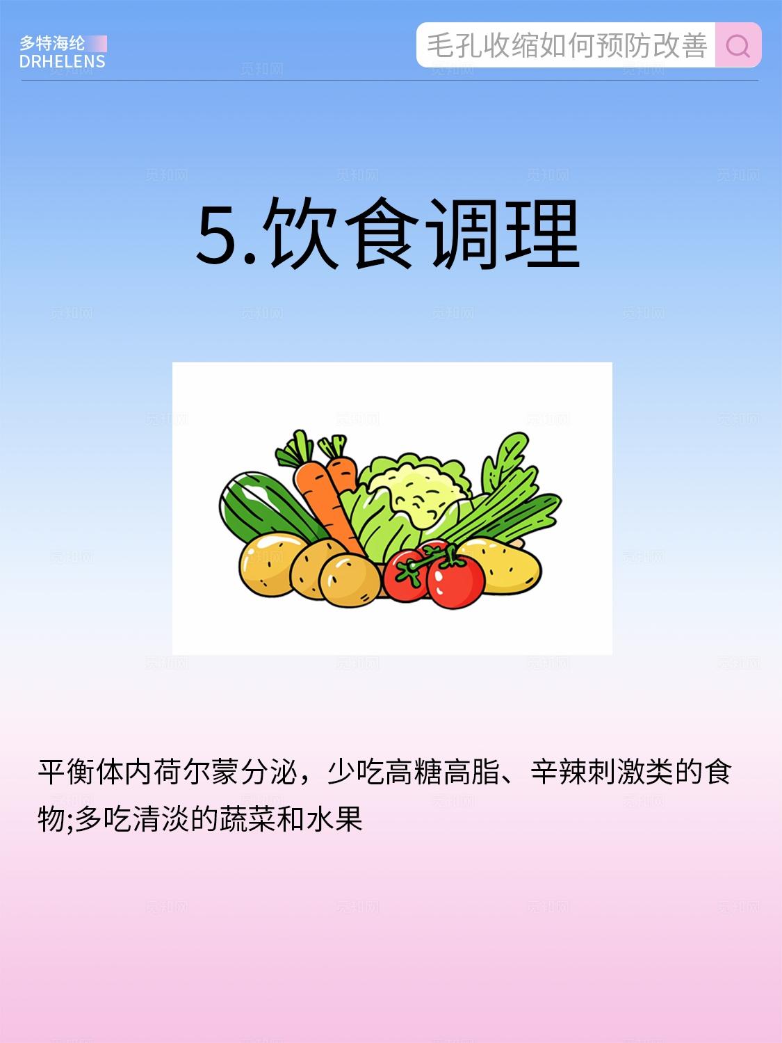 蓝色简约医美美容护肤美妆知识科普毛孔收缩小红书笔记封面海报