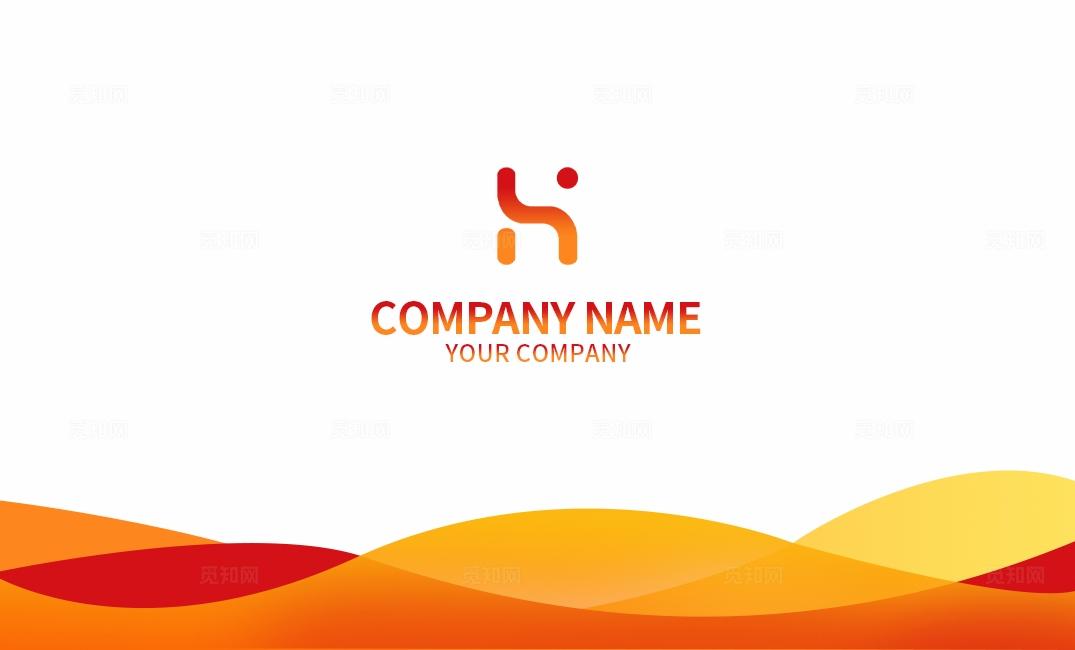 橙色简约企业公司经理主管总监女性商务建筑地产名片