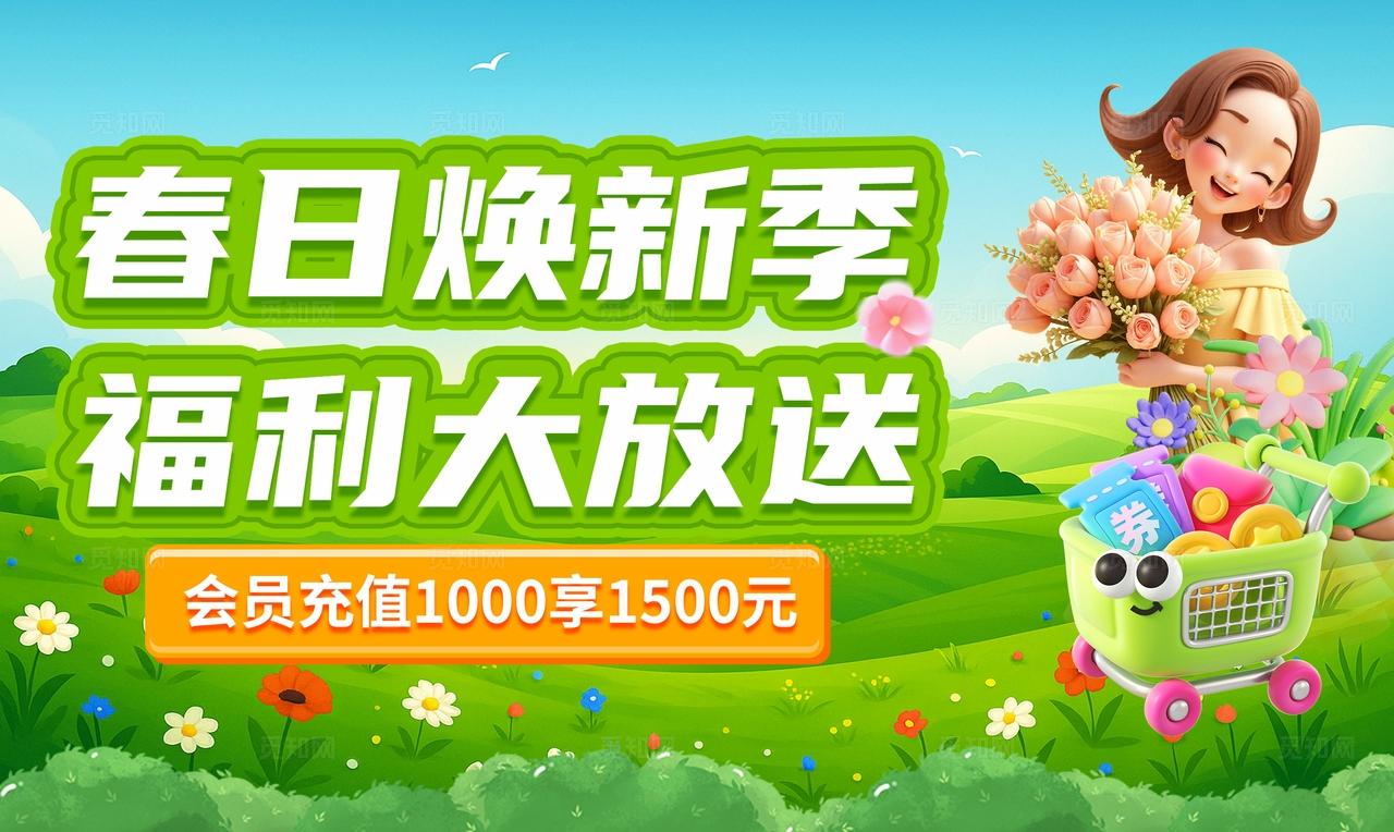 清新春日焕新促销活动