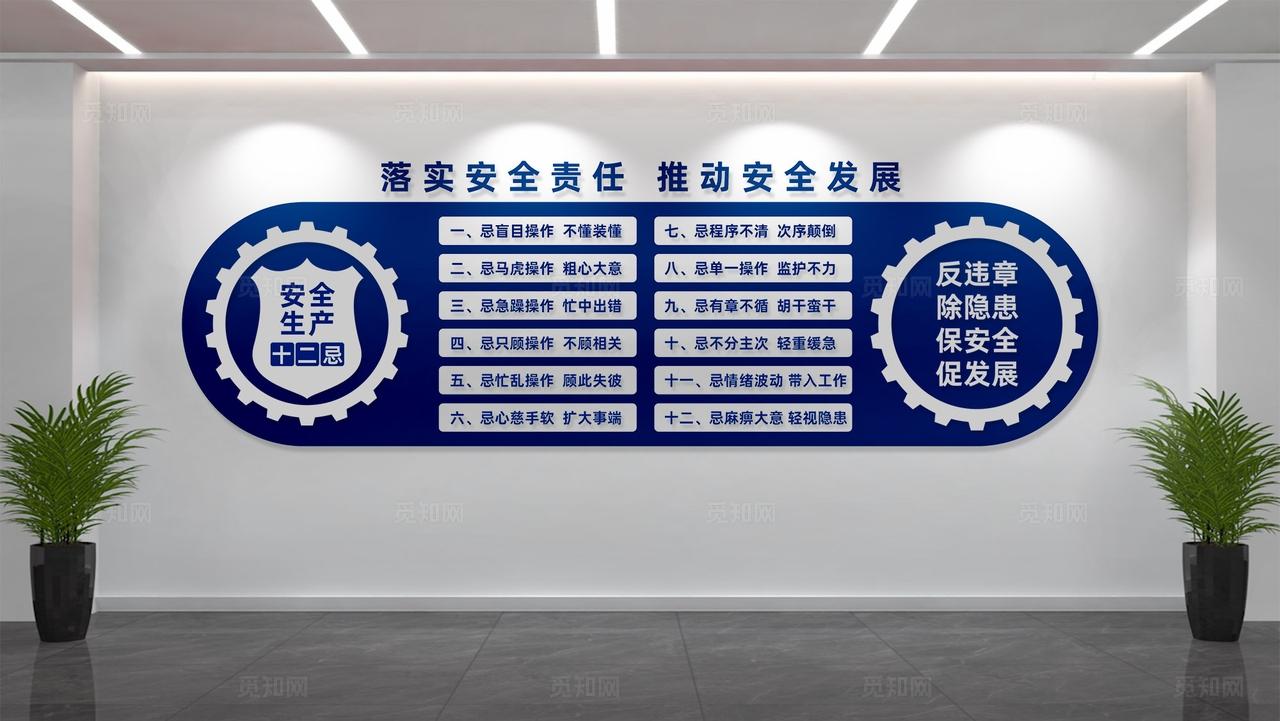 安全生产十二忌文化墙