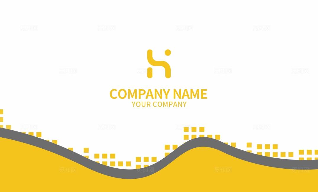 金黄色商务时尚个性创意名片