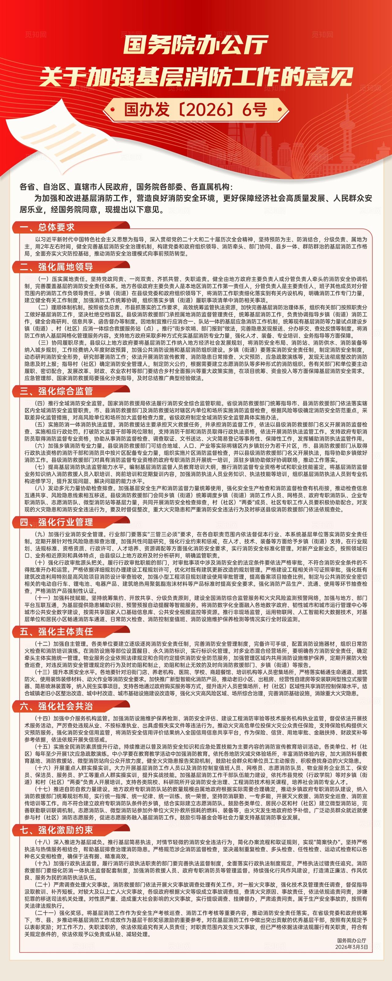 加强基层消防工作的意见易拉宝