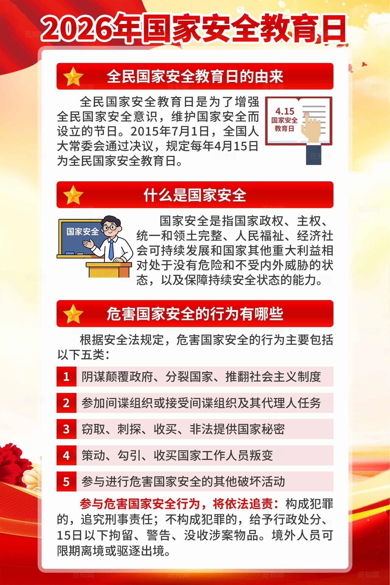 2026年全民国家安全教育日海报