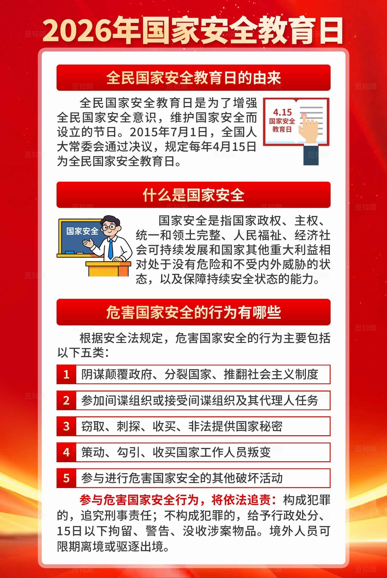 2026年全民国家安全教育日海报