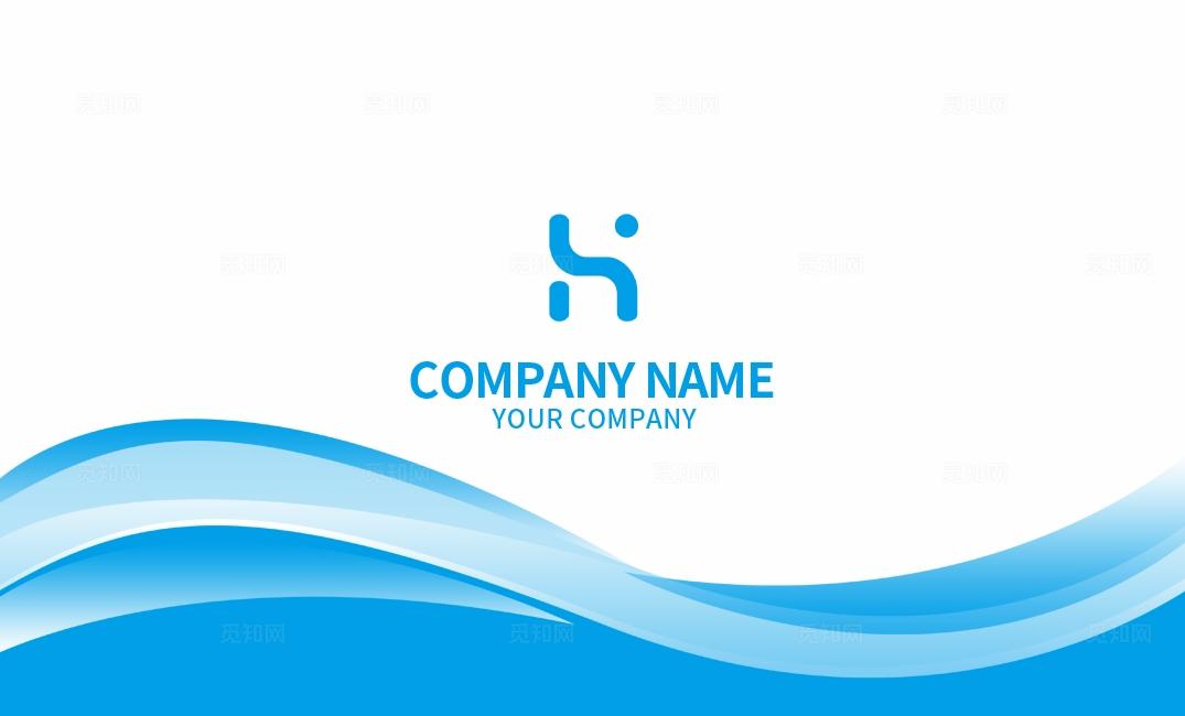 蓝色科技教育商务电子信息个人企业公司通用名片