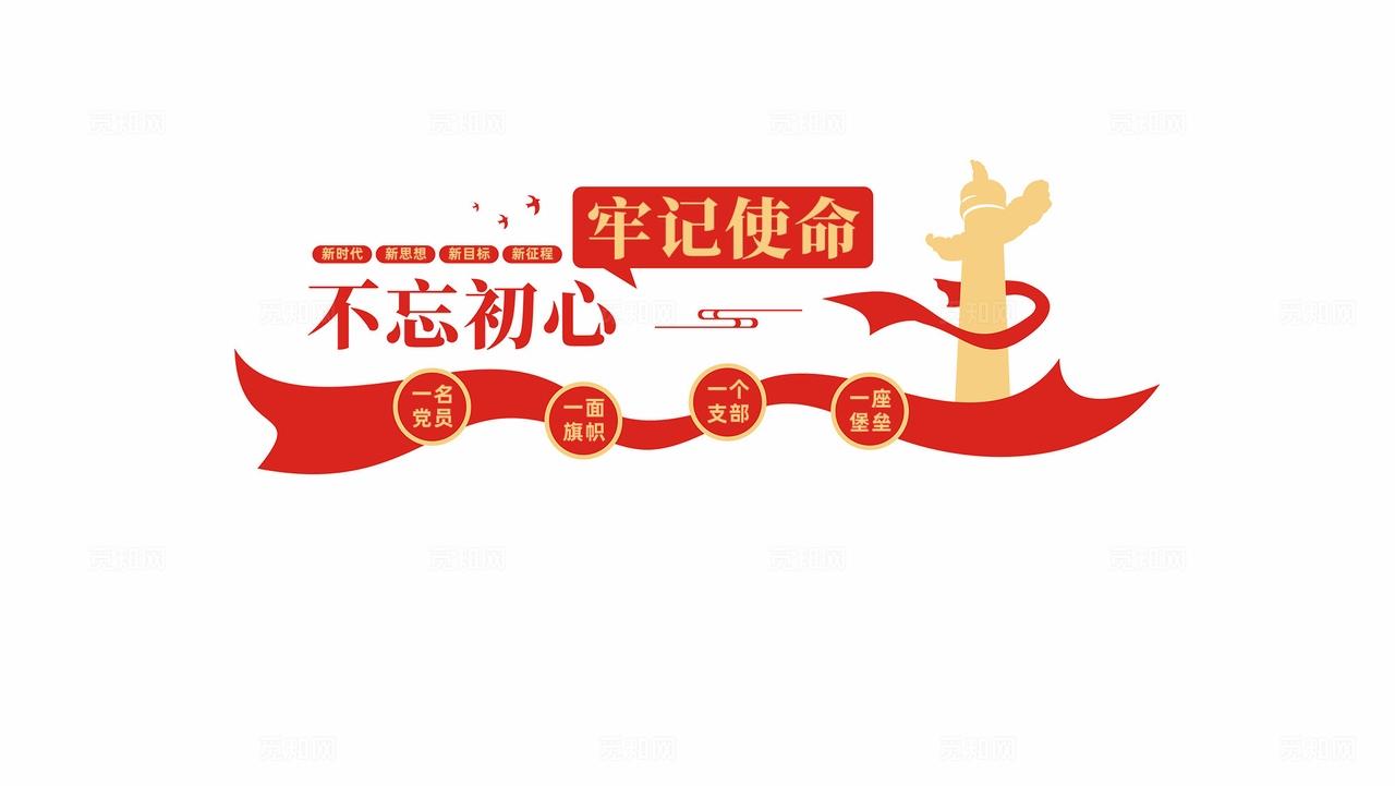 不忘初心牢记使命党建标语文化墙