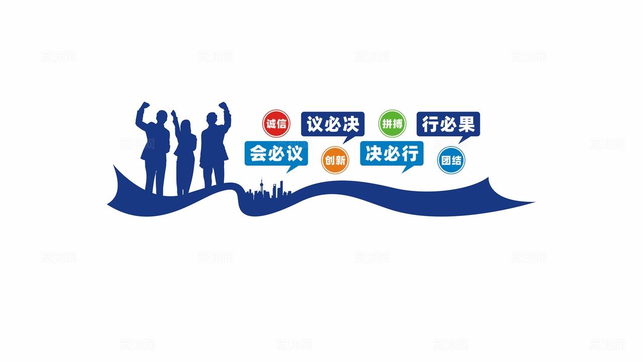 企业公司会议室文化墙宣传标语