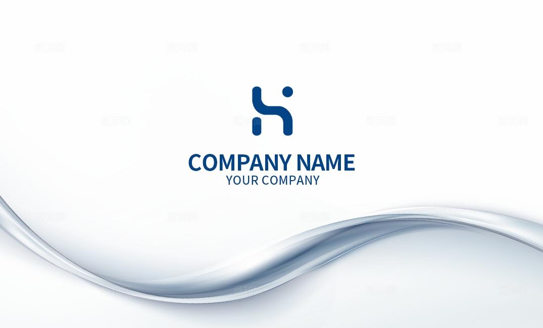 灰色动感线条科技网络个人创意个性时尚名片