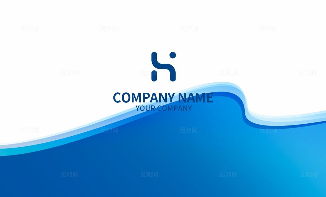 蓝色企业公司商务科技电子信息技术设计工程个人通用名片