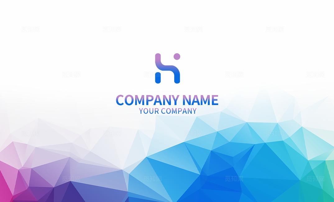 菱形几何个人通用名片