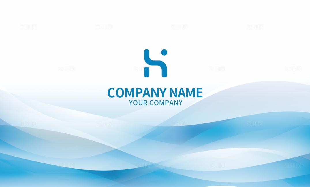 蓝色科技公司企业商务网络信息通用个人名片