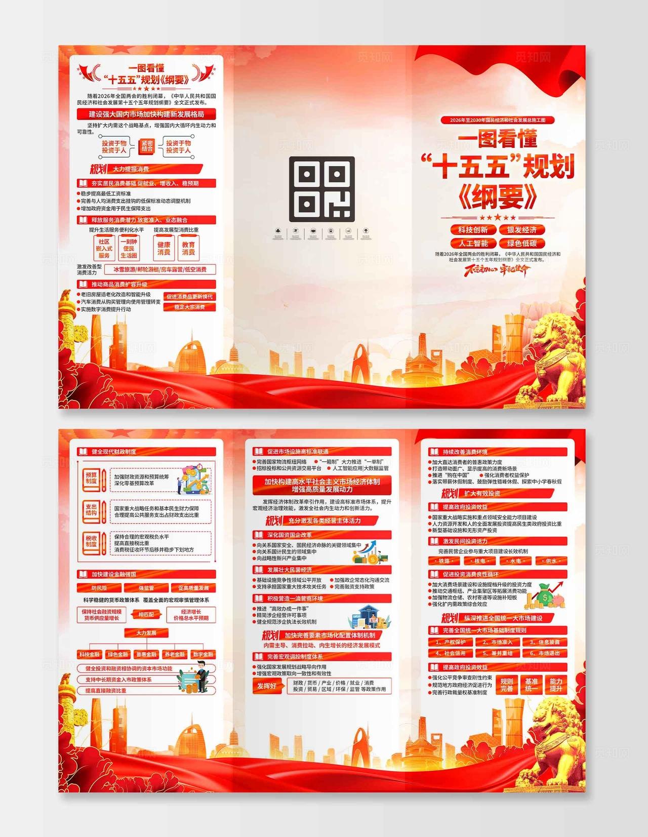 十五五规划纲要三折页