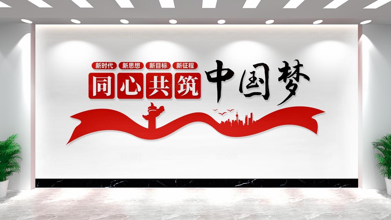 中国梦党建标语文化墙