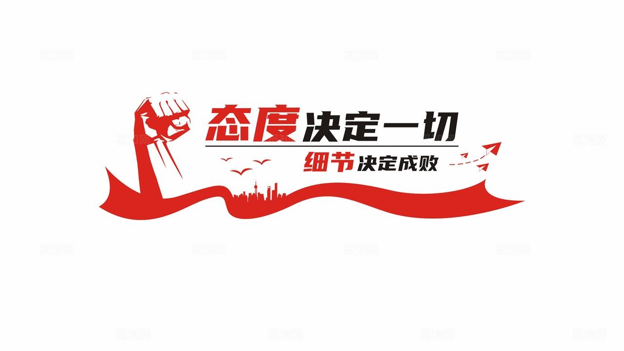 态度决定一切企业办公室励志标语文化墙