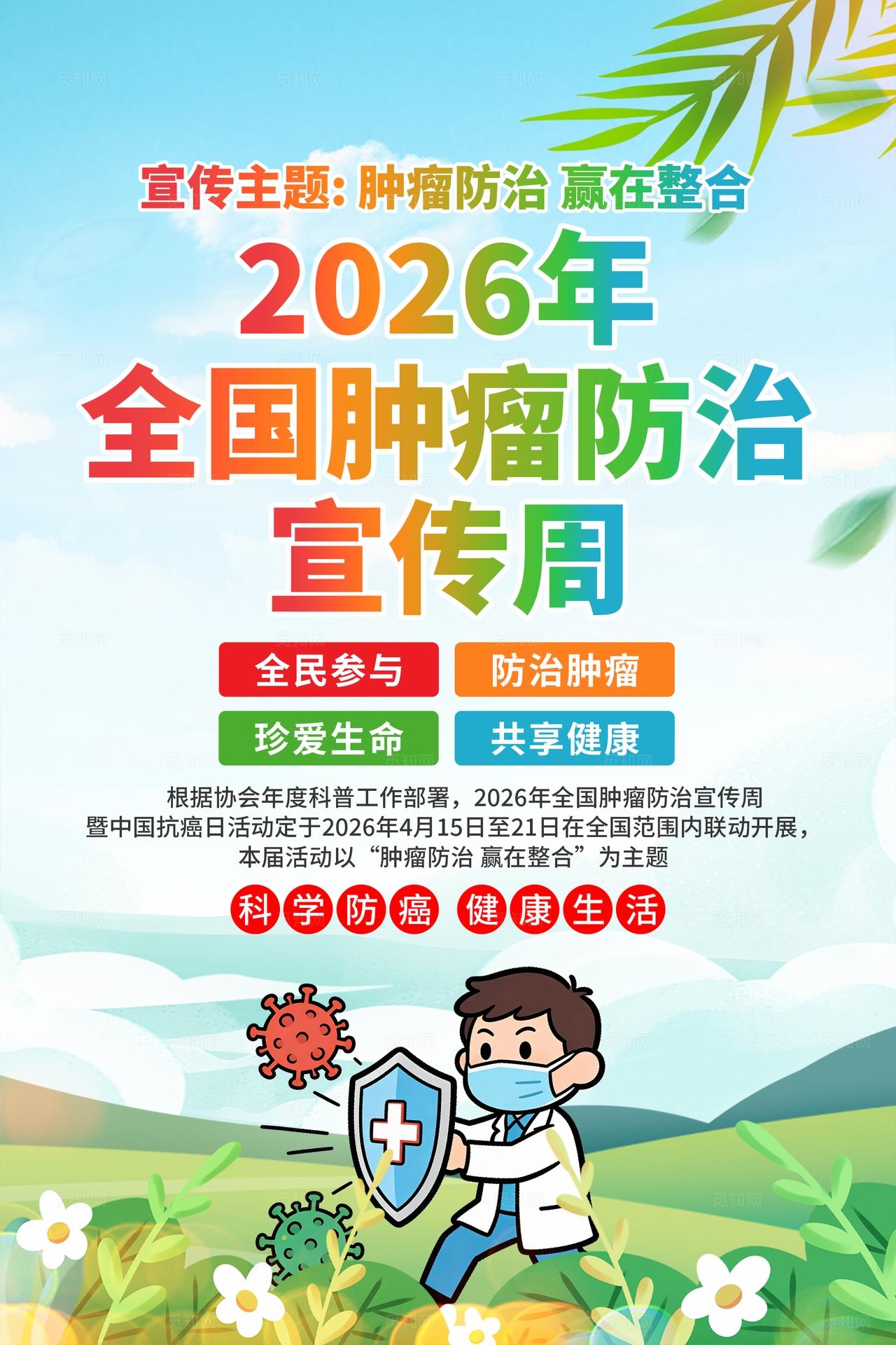 2026年全国肿瘤防治宣传周海报
