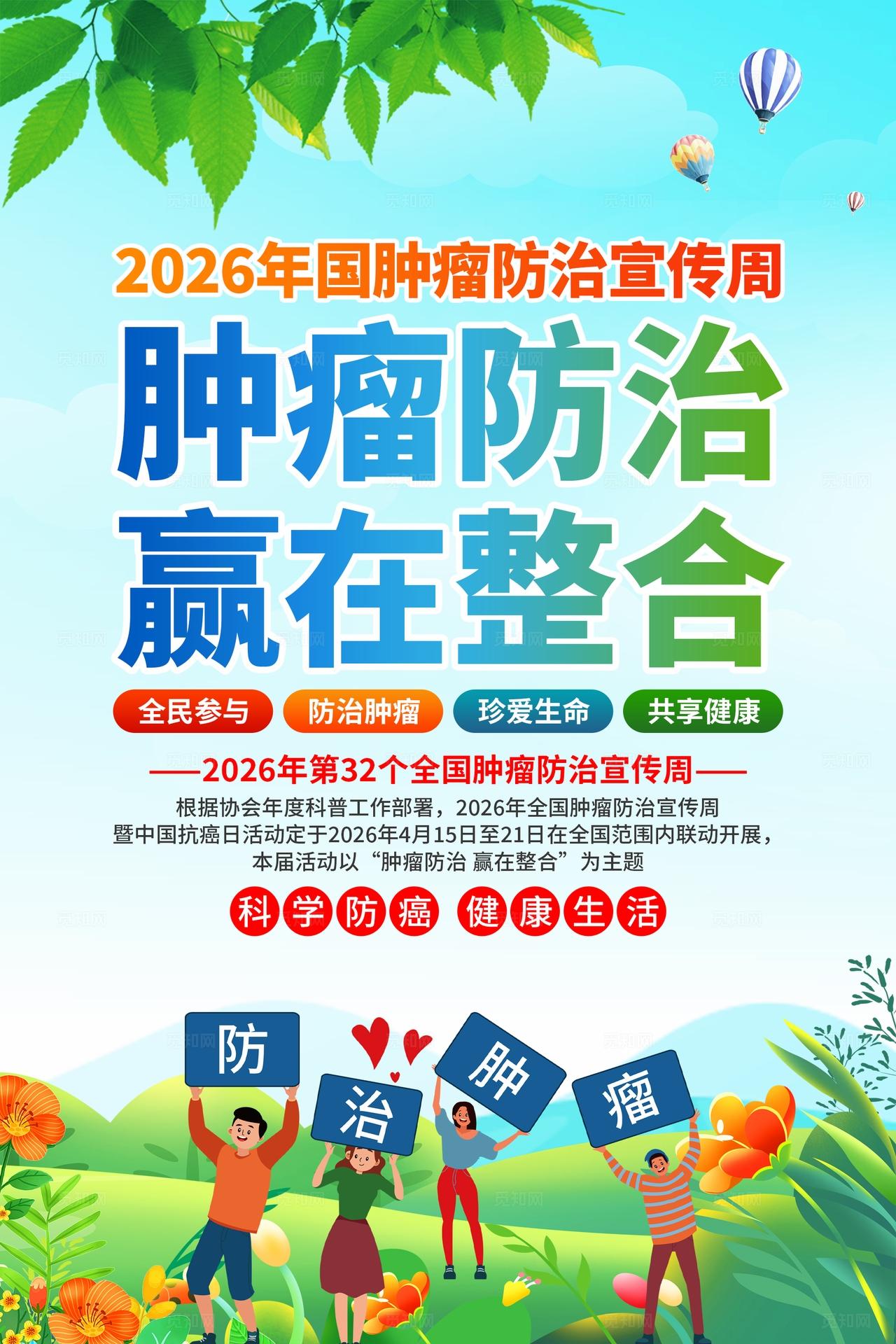 2026年全国肿瘤防治宣传周海报