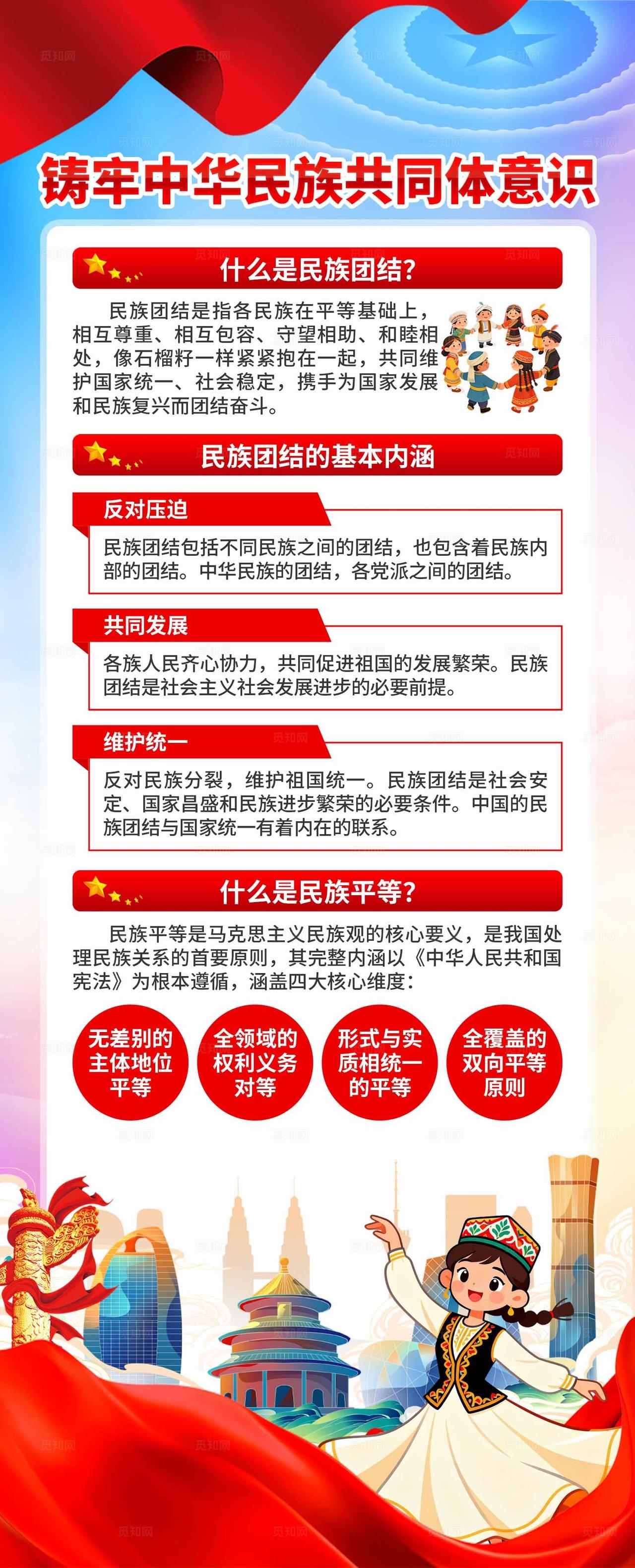 民族团结易拉宝