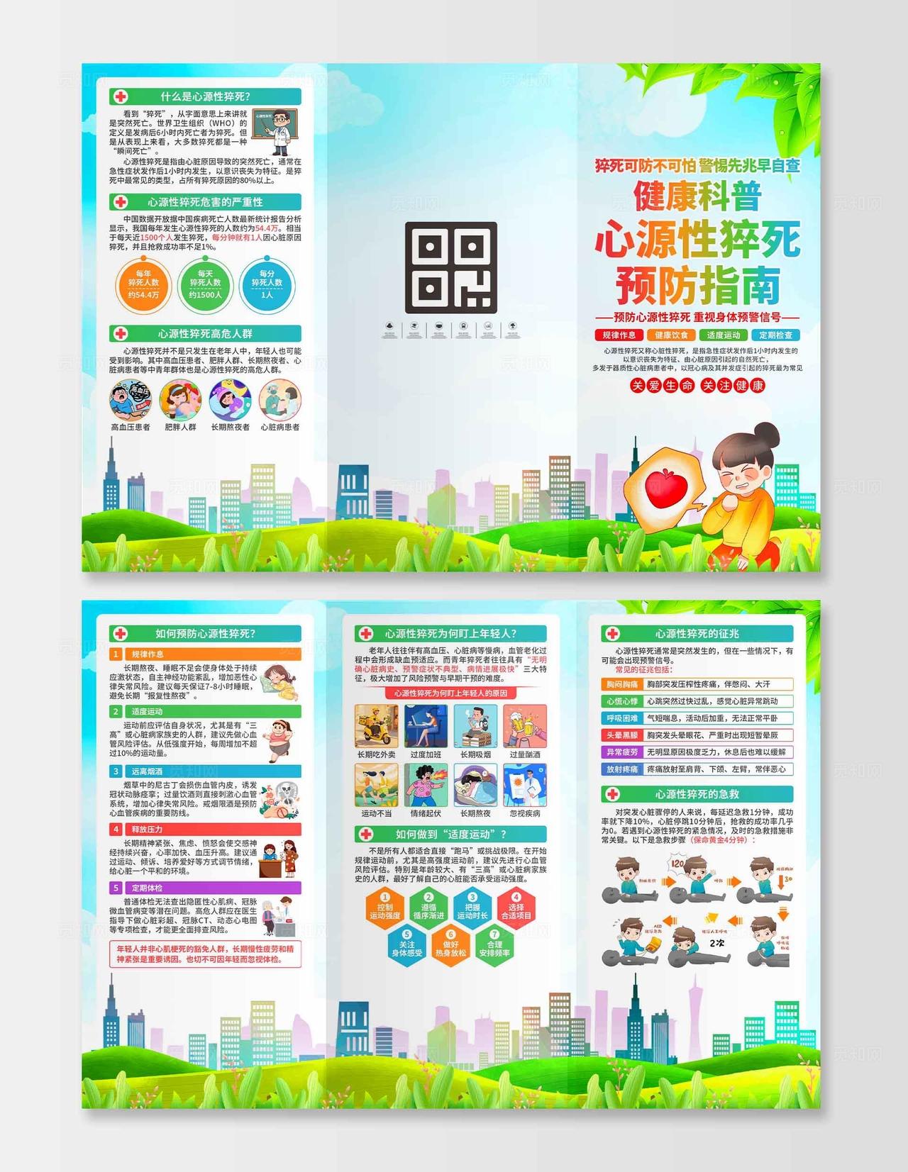 预防心源性猝死三折页