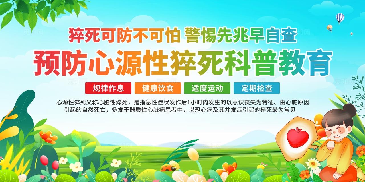 预防心源性猝死展板