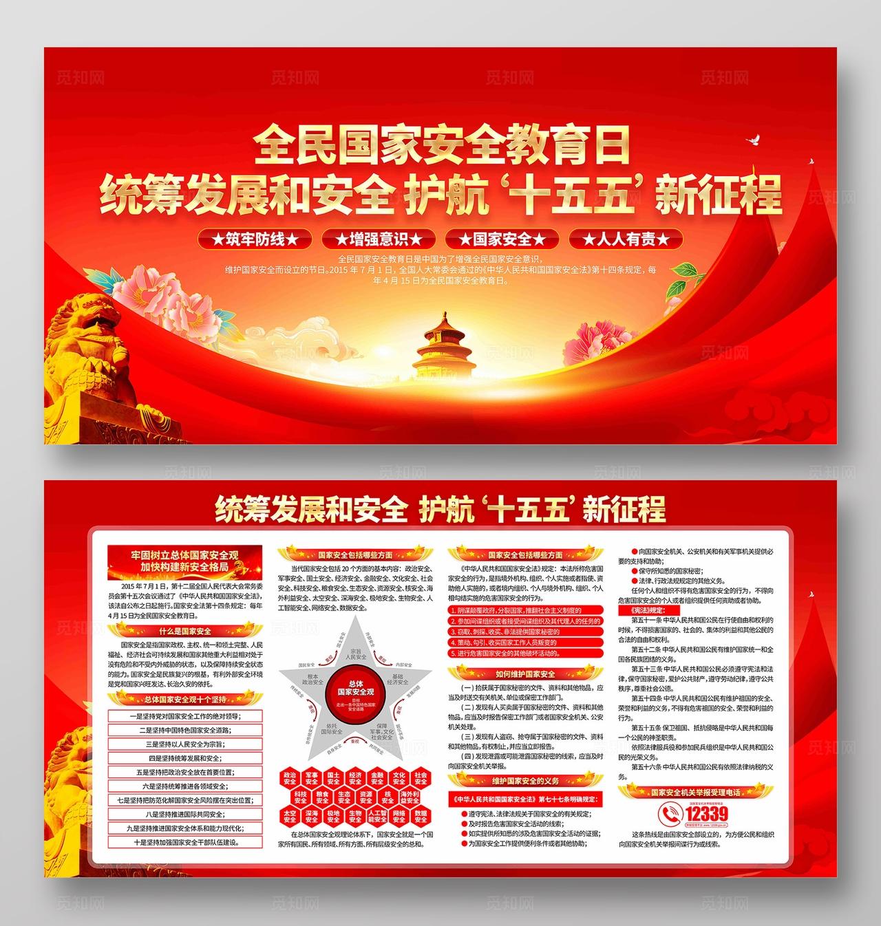 2026年全民国家安全教育日宣传展板设计