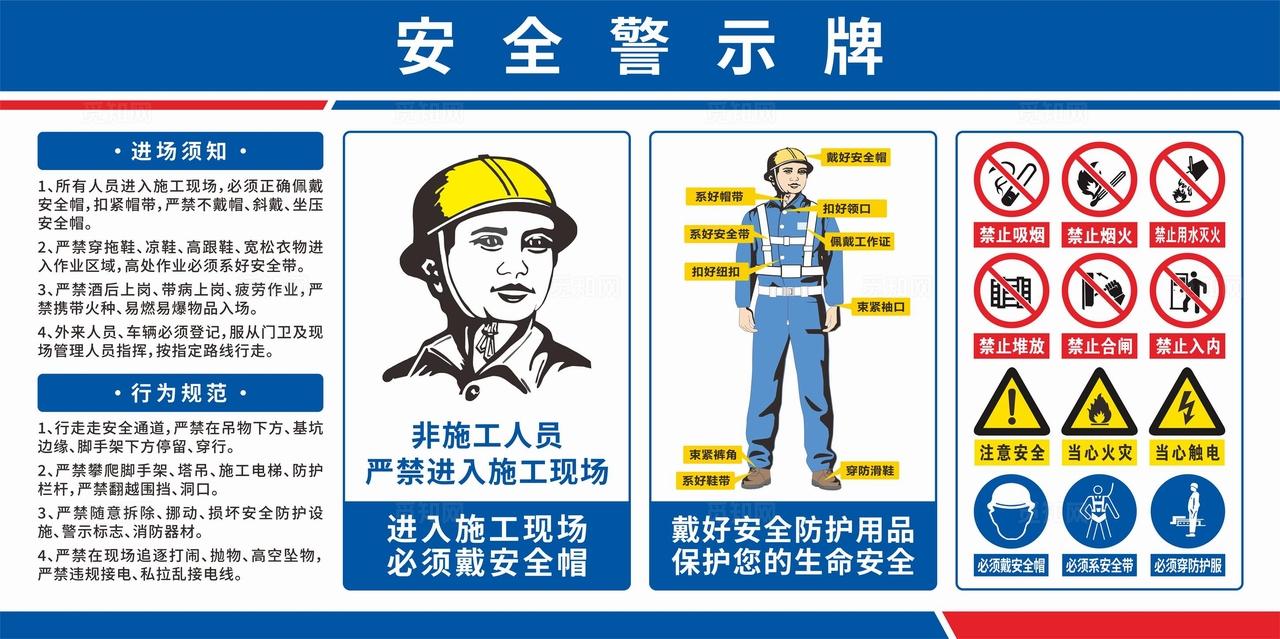 工地安全警示牌