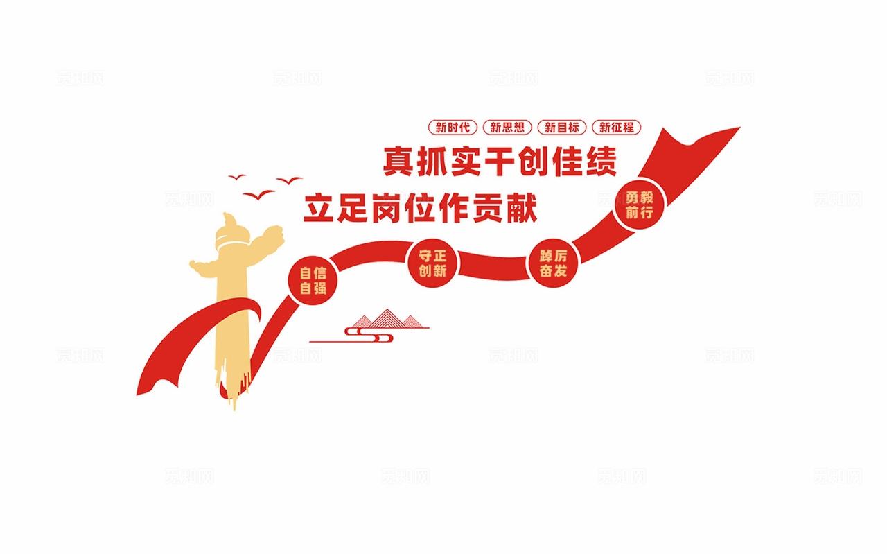 党建楼梯文化墙宣传标语